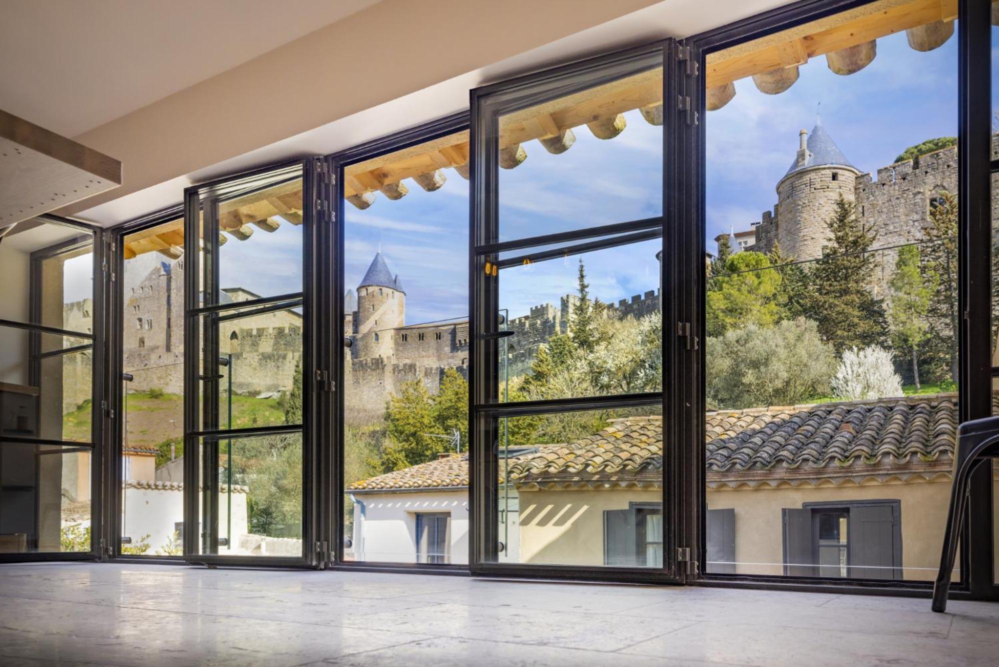 Longue Vie Au Roi - Vue Enchanteresse Carcasona Exterior foto